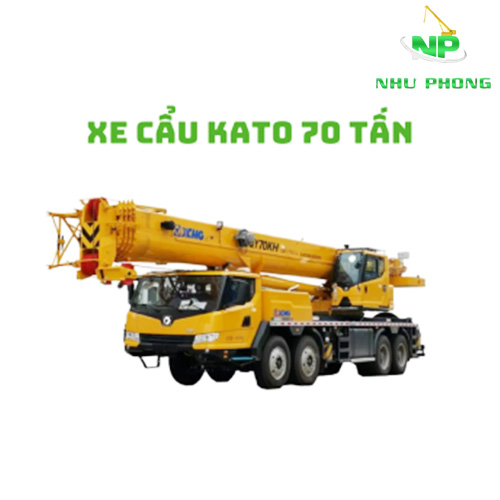 Cho thuê xe cẩu KATO 70 tấn